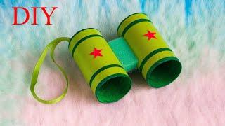 DIY binoculars | ПОДЕЛКИ на 23 ФЕВРАЛЯ своими руками. БИНОКЛЬ из БОБИН