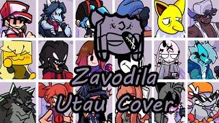 Zavodila but Every Turn a Different Character Sings (FNF Zavodila Everyone Sings It) - [UTAU Cover]