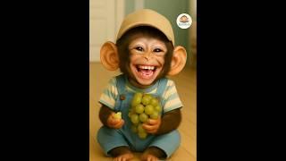 baby monkey's laugh is beautiful