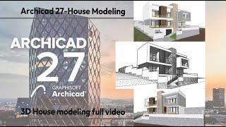 Quick 3D House Modeling full video ArchiCad 27