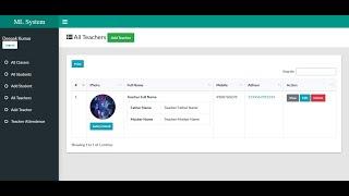 School Management System using python Django with PostgreSQL Database - Teaser