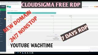 cloudsigma rdp update method with new domain without credit card and number