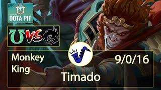 Monkey King Dota 2 - Timado - 9/0/16 - Safe Lane / Pos 1 - Undying VS Team Spirit - Sapphire OGA Pit