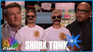 Daymond & Robert Fight To Be Sock King | Shark Tank in 5