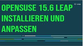 #opensuse 15.6 Beta Installieren und nach seinen Geschmack anpassen #linux #opensource