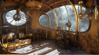 Steampunk Airship Vtuber Animated Background