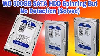 How to Fix WD Sata Hdd Disk spining No Detection problem Solved