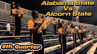 Alabama State University vs Alcorn State University 5th Quarter (Percussion View)