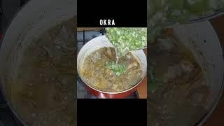 Plain Okra soup recipe #delicious #shortvideo #shortsafrica