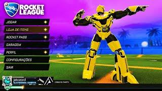 OPTIMUS PRIME E BUMBLEBEE NO ROCKET LEAGUE, O UPDATE MAIS BIZARRO DO JOGO (comemorações especiais)