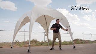 WeatherPort Canopy vs. Pop-Up Canopy - Wind Test!