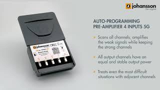 Smart Amp - Auto-programming Pre-Amp - 4 inputs (5G/RED) - Johansson (REF.7474L2)