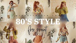 80's Style — Mobile Preset Lightroom 2020 | Tutorial | Download Free | Warm Retro Vintage Preset