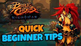 QUICK BEGINNER TIPS AND TRICKS // BATTLE CHASERS: NIGHTWAR