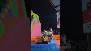 Surviving The Hardest Bull Ride Challenge - 3 min ke ₹10000  #fun #comedy #shorts #bullride