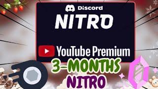 FREE 3 MONTH NITRO YOUTUBE X DISCORD LIMITED TIME OFFER