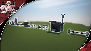 Minecraft: Modern Military Base Props Tutorial Part 1 - "Outer Defenses"