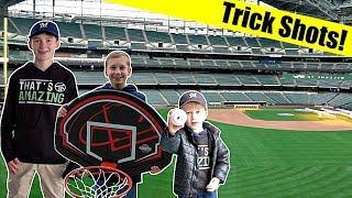 Stadium Trick Shots - Miller Park  | That's Amazing