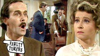 Basil loses decorum over VIP guest! | Fawlty Towers | BBC Comedy Greats