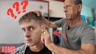 Old School ASMR Turkish Barber - $8 Haircut & Relaxing Massage [Go to Sleep]