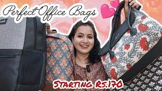 7 Perfect Office ,Laptop & Tote Bags | Trendy Bags Haul | Sling Bags,Tote Bags, Laptop Bags