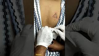 Chest Tattoo Design| Triangle Design| Meaningful Tattoo| Small Tattoo Idea #tattoink #tattoo #ink