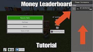 How To Make A Money Leaderboard In Minecraft