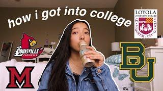 how i got into every college i applied to (my realistic high school stats) ️