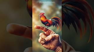 "Megical Fantasy Mini rooster Flaying on a finger" Yayad Babah #fantasy #Trending #Shorts #animals