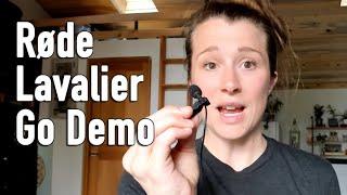 Rode Lavalier Go demo | Microphone tips from an online yoga teacher