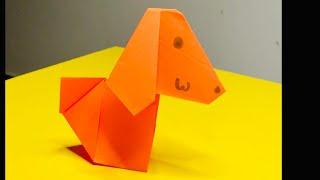 How to Fold an Origami Nodding Dog : Cute and Easy Tutorial