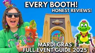 I Spent $300 on Food at Universal Mardi Gras 2025! Honest Reviews, ALL Booths & FULL Event Breakdown