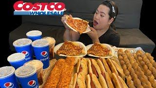 $1.50 costco food mukbang | costco foods | costco ASMR | costco las vegas | costco food court |$1.50