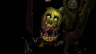 Эволюция спрингтрапа 1983-2021 (пришлось написать fnaf 3 в 2015 году)#фнафтоп  #shorts #short #fnaf