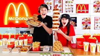 We OPENED Our Own McDONALD'S At HOME! Prezley Gets FIRED! 