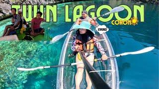 Thrilling Twin Lagoon Crystal Canoeing: Coron, Palawan Philippines 4K