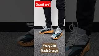 Adidas Yeezy 700 Wash Orange #onfeet #shorts #yeezy #sneakers #kanyewest #fyp #adidas