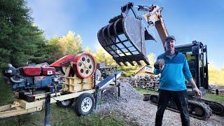 Building an Excavator Rock Bucket CHEAP CHINESE $5,000 Rock Crusher PERFECTED!