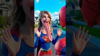 supar girl mairage spiderman  #avengers #comedy #marvel #funny #spiderman #ytshorts #venom