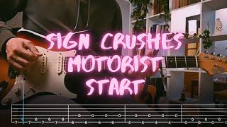 Start sign crushes motorist Сover / Guitar Tab / Lesson / Tutorial