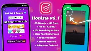 Honista v6.1 Tutorial Full iOS Instagram | iOS New Emojis + iOS Fonts | iphone instagram 2023