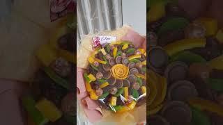 Ясное солнышко из конфет и сухофруктов от #buketfanipol