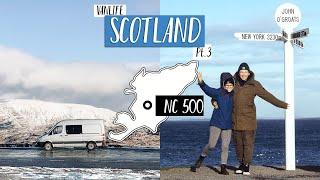 VAN LIFE SCOTLAND - NC500 Highlands Road Trip!                                *Lithuanian Subtitles*