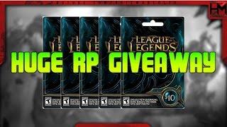 HUGE RP GIVEAWAY | Road to 100k subscribers | League of Legends