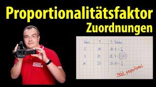 Proportionalitätsfaktor - Zuordnungen einfach erklärt | Lehrerschmidt