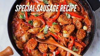 Sausage Recipe - You Can Make It In 10 Minutes - Fast Food in the Nature