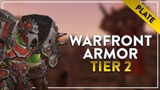 Warfront Tier 2 Plate Armor & Weapons | Horde | Battle for Azeroth!