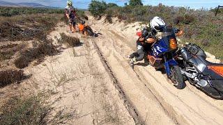 Riding Thick Sand on Big Adventure bikes in South Africa. EPISODE 36