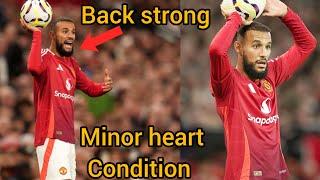 Noussair Mazraoui  with from Morocco  team to under go a minor corrective  heart procedure..