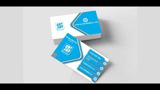Photoshop: How Business card is done